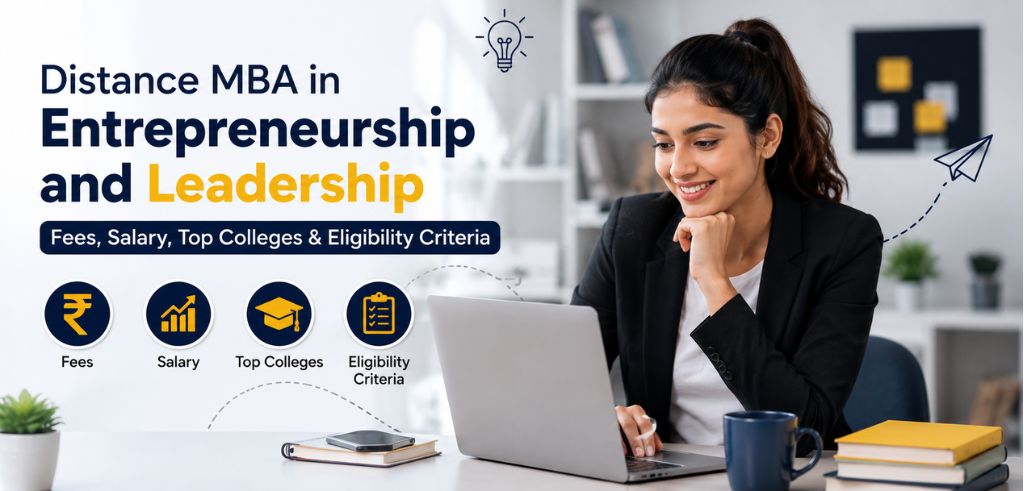 Distance MBA in Entrepreneurship and Leadership: Fees, Salary, Top Colleges & Eligibility Criteria Distance MBA in Entrepreneurship and Leadership: Fees, Salary, Top Colleges & Eligibility Criteria