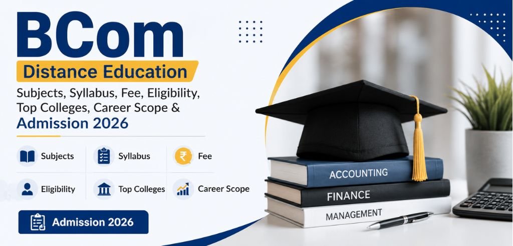 BCom Distance Education: Subjects, Syllabus, Fee, Eligibility, Top Colleges, Career Scope & Admission 2026 BCom Distance Education: Subjects, Syllabus, Fee, Eligibility, Top Colleges, Career Scope & Admission 2026