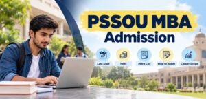 PSSOU MBA Admission